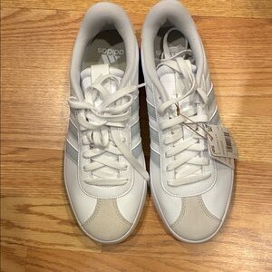 Adidas Classic White and Gray Sneakers